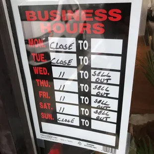 YO BBQ Hours