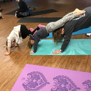 Family yoga on Friday mornings with Ruthann