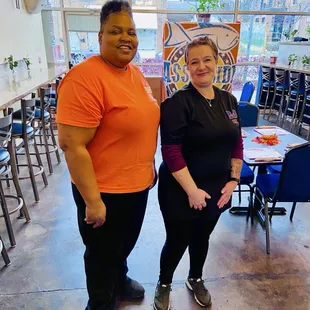 The owner and one of her team.