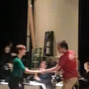 Swing dancing at Theater at the Fort