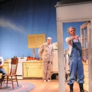 Max Rosenak*, David Warren Keith*, and Howard Swain*  in The Drawer Boy (photo - Jay Yamada)