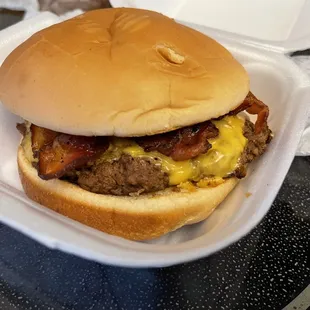 Bacon cheese burger
