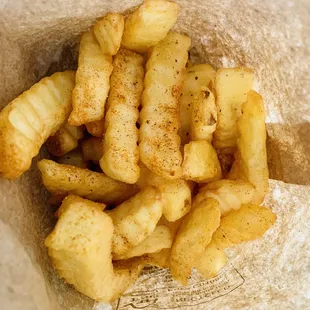 Crinkle cut fries