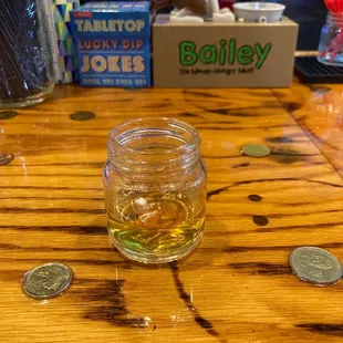 Jameson shot to to celebrate marriage license