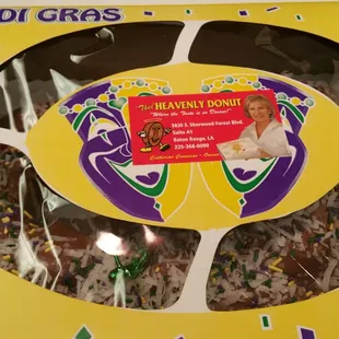 Order your king cake from Thee Heavenly Donut - available for shipping too!!