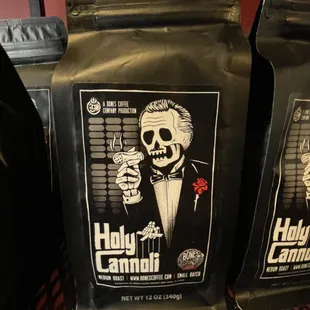 two bags of coffee