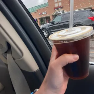Black iced coffee