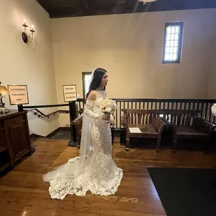 the entrance of chapel where u wait to walk down &amp; choose song