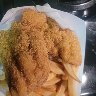 2pc fish, bread &amp; fries