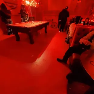 Back room/ pool table