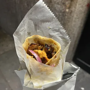 Chatpata Chicken Roll