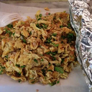 Chili Anda with Paratha