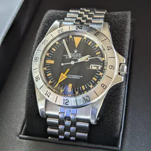 Thank you Theo's watch repair in Sierra Vista and Eric's watch repair in Tucson for  the wonderful restoration work on my Rolex explorer 2.