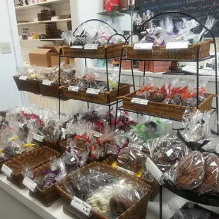 a variety of chocolates