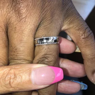 Kenn ring all nice and shiny