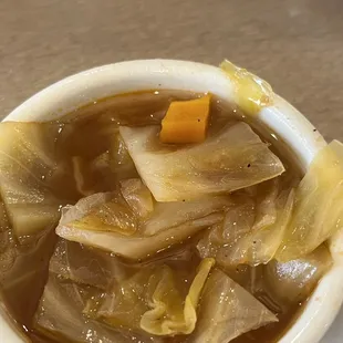 Yummy cabbage soup!