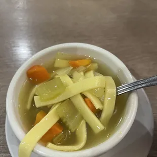 Chicken soup, perfectly seasoned