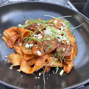 Pappardelle with lamb