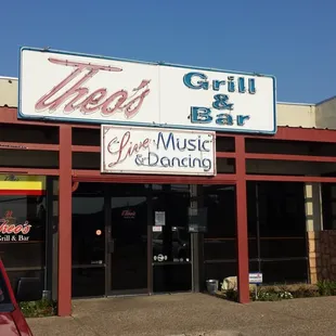 the front of the restaurant
