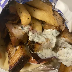 Pork Belly gyros