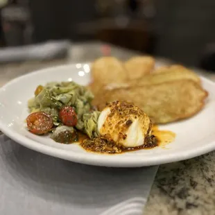 a plate of food on a table