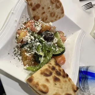 Half Greek salad