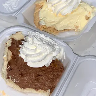 Carryout: Large slice. Light flaky crust. Cream pie filling had full flavor, creamy pudding texture instead of airy fluff. #UpCloseSavor