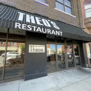 Front of restaurant.