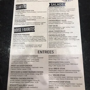 Menu page 1