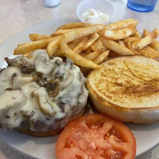 Mushroom Swiss Burger