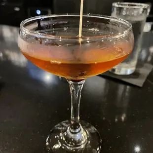 Partially consumed Manhattan one of the best