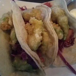Fried Avocado Tacos