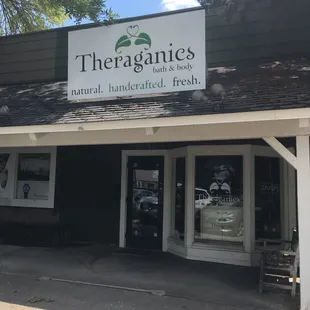 Outside of store front at The Farm Shopping Center.