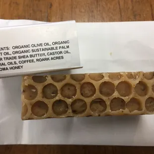 Coffee + Honey bar soap.