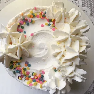 Special Order 3&quot; Mini Cake, Vanilla Cake with Vanilla Buttercream, available Vegan, Egg-free, Dairy-Free, or Gluten/Grain-Free &amp; Sugar-free.