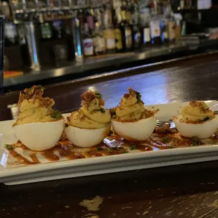 Deviled Eggs with Bacon