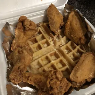 Wings and 1 Waffle and 6 Piece Wings