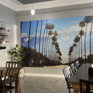 Theron's Deli side dining/seating area