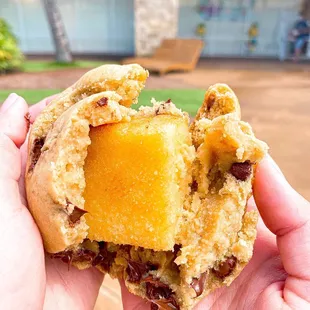 Butter Mochi Stuffed Cookie