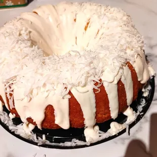 a bundt cake on a plate