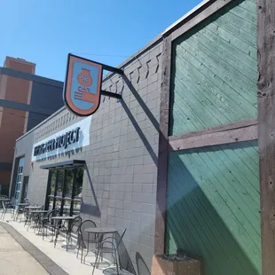 the outside of the building