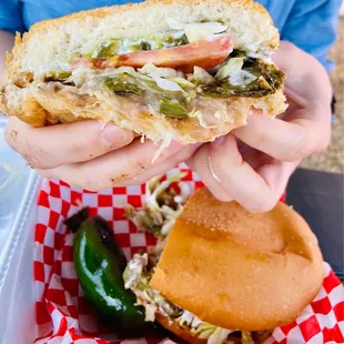 Inside the Torta de Nopal