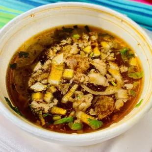 Consommé - suitable for drinking when no one is watching