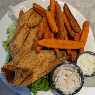 Catfish and Sweet Potato fries