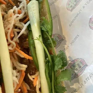 Lemongrass Beef Sandwich (Banh Mi Bo)