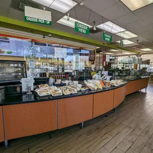 a view of the deli counter