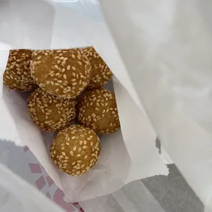 Sesame balls 3 pieces for $1.00