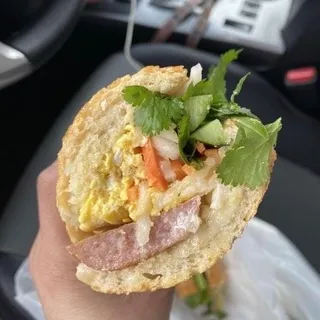 Spam and Eggs Sandwich