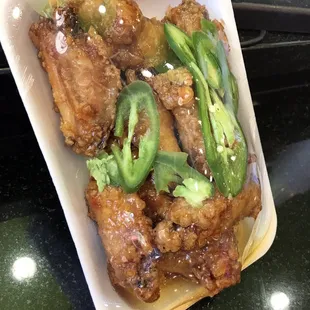 Sweet spicy chicken wings $8.95 per lb. min 5 lb to order. only available at the counter if leftover from catering order! Look so good!