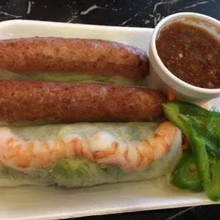 spring rolls (nem nuong and shrimp)